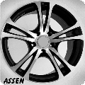 alufelni MIX  Assen black polish 